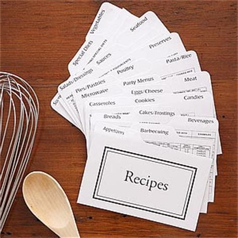 recipe card dividers 3x5